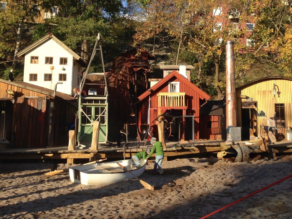 image shows Anders Franzens park in Stockholm