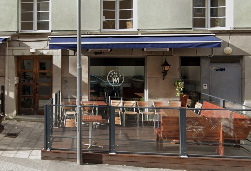 image shows the restaurant Chela's in Stockholm