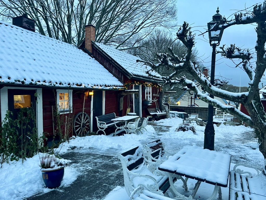 image shows a cafe in Sigtuna