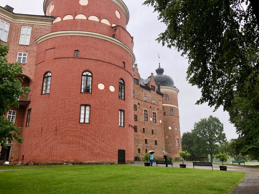 image shows Gripsholm castle about an hour outside of Stockholm.