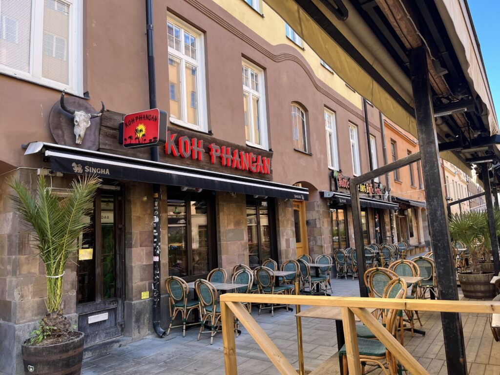 image shows koh phangan restaurant in stockholm