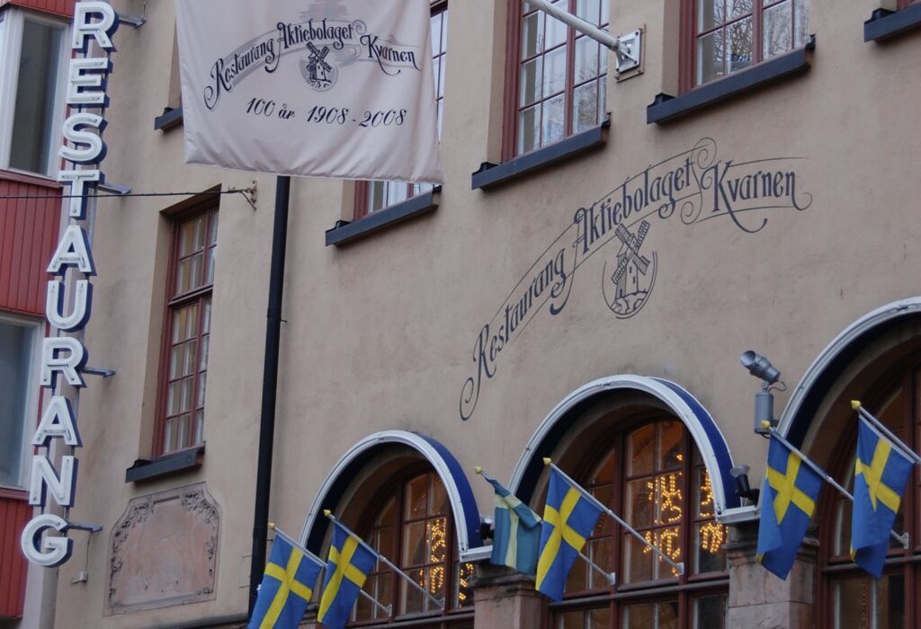 image shows Kvarnen restaurant in stockholm