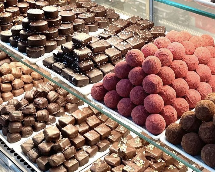 image shows chocolates