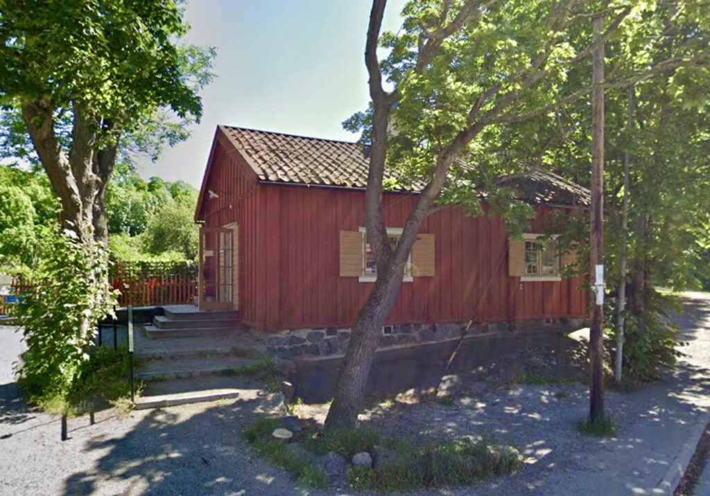 image shows Enskedeparkens bakery outside of Stockholm