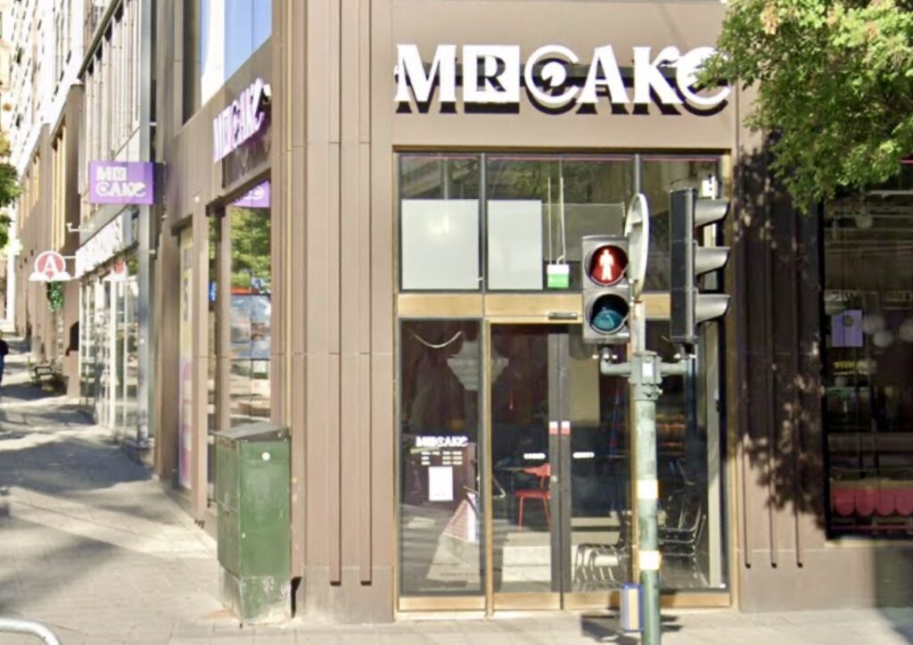 image shows Mr Cake place to eat in Stockholm