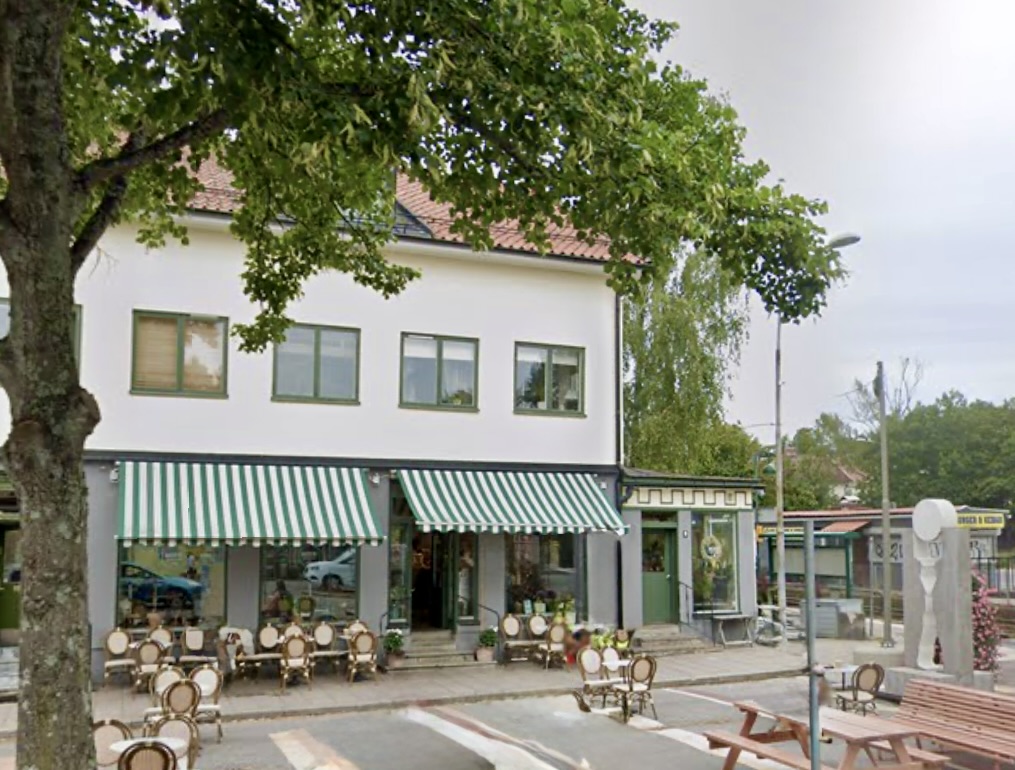 image shows bakery in Nockeby outside of Stockholm