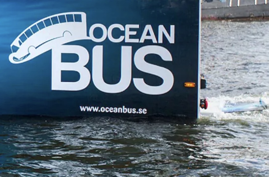 image shows back of Ocean Bus