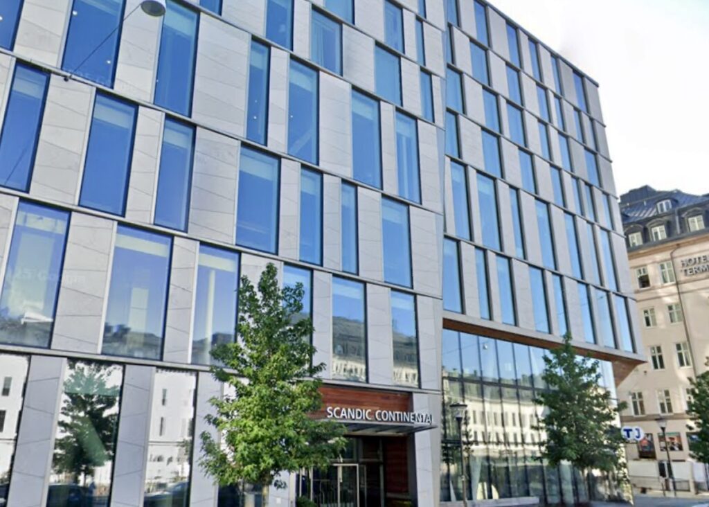 image shows Scandic Hotel where The Capital Bar is located